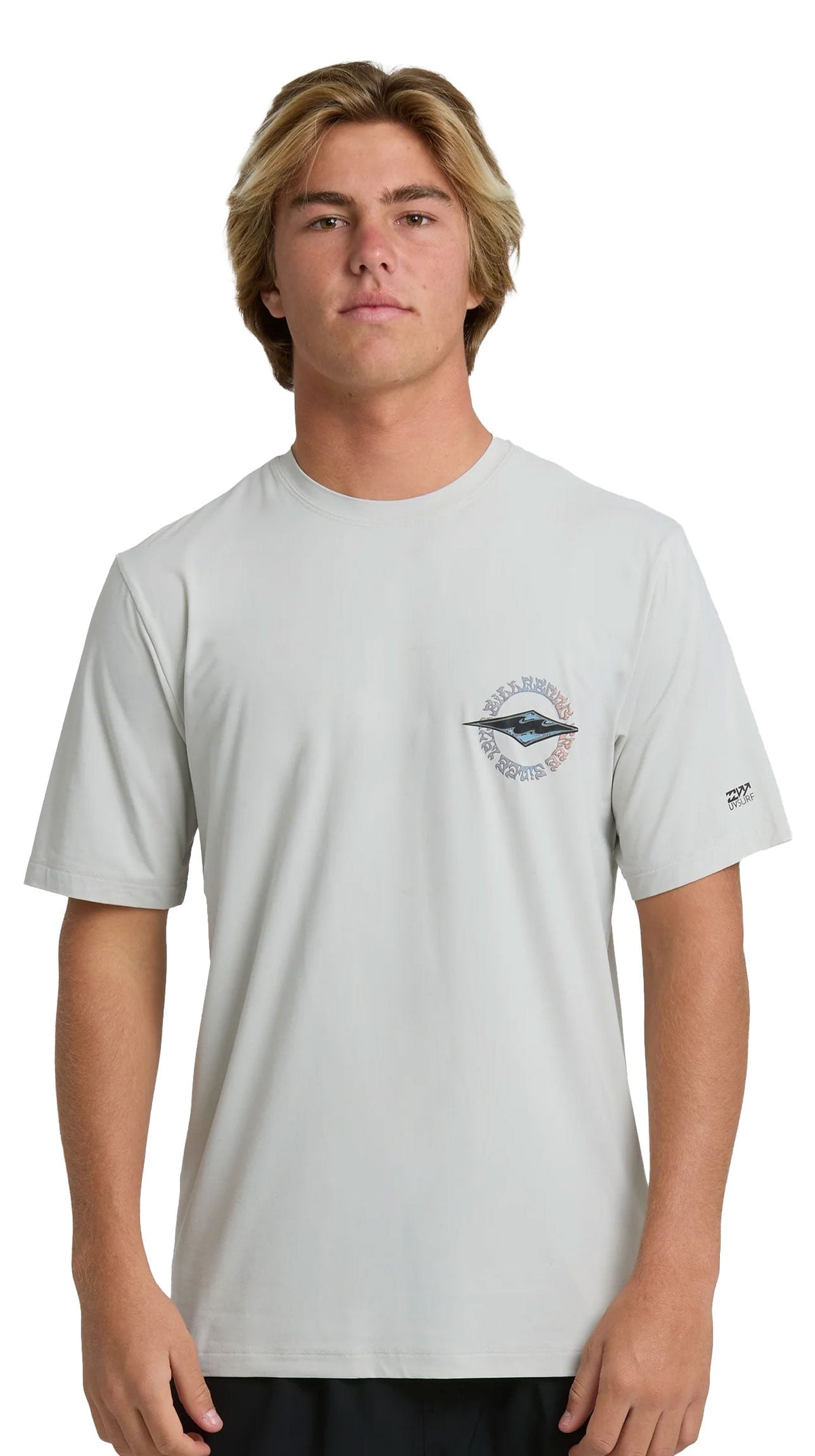 Billabong Hollow Diamond Loose Fit Men's Short Sleeve Surf Tee - Silver