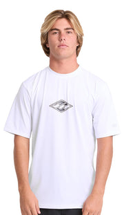 Billabong All Day Wave Loose Fit Men's Short Sleeve Surf Tee - White