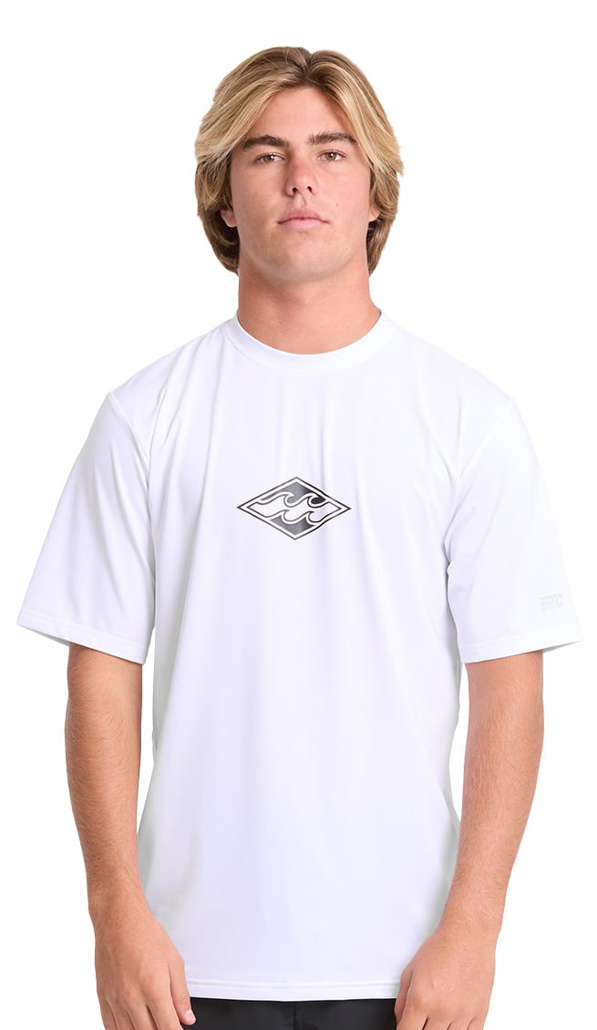 Billabong All Day Wave Loose Fit Men's Short Sleeve Surf Tee - White