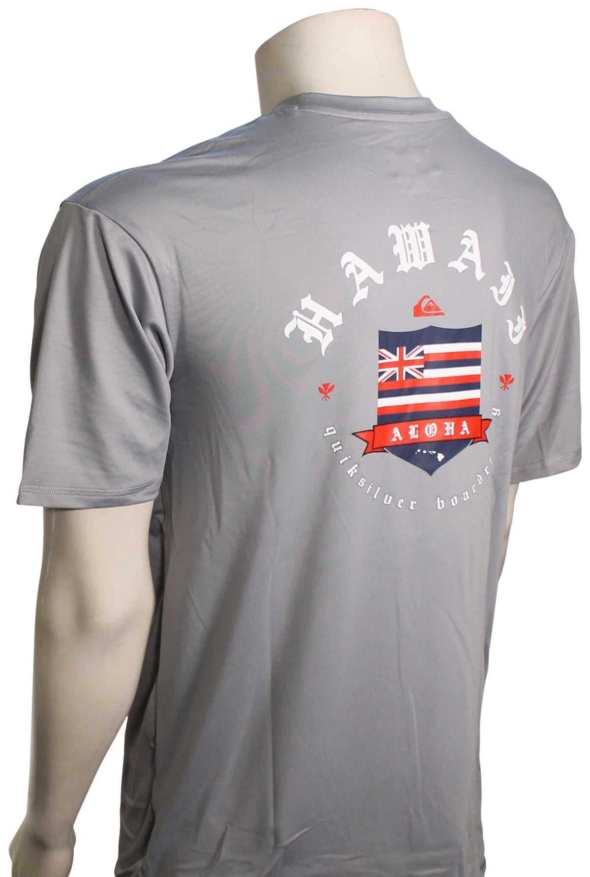 Quiksilver Hawaii Royalty Surf Shirt - Sleet – back view