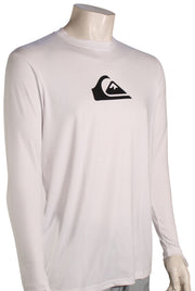 Quiksilver Everyday LS Surf Shirt - White / Black