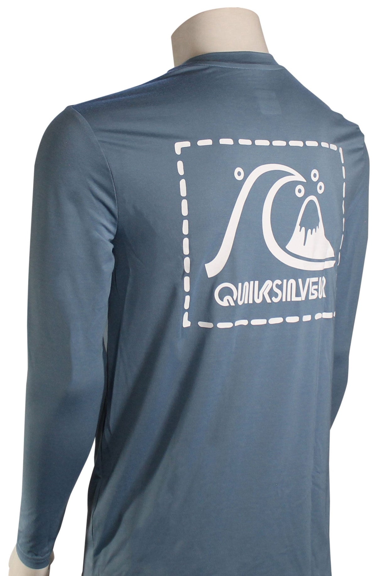 Quiksilver DNA LS Surf Shirt - Blue Shadow – back view