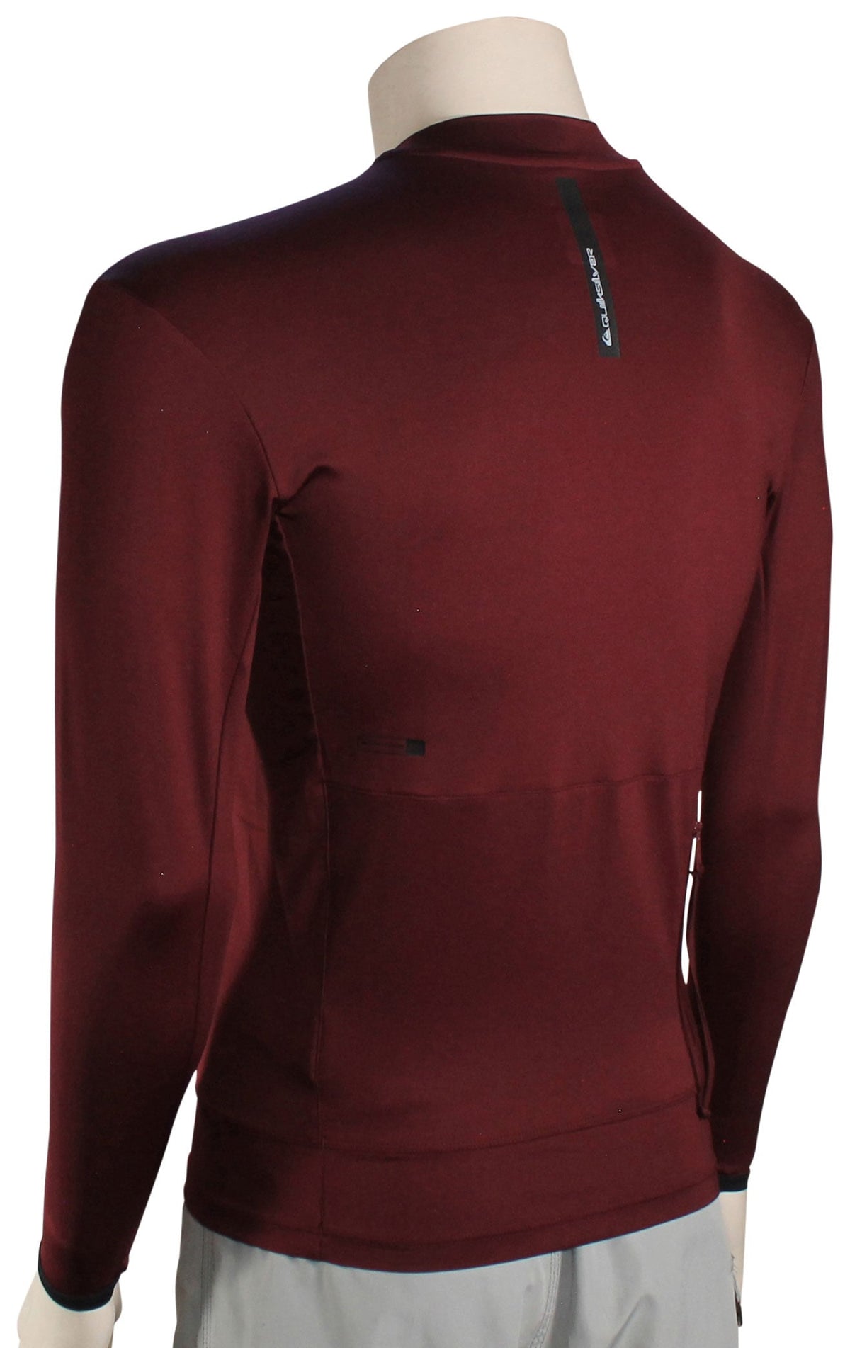 Quiksilver Highline LS Rash Guard - Wine – back view