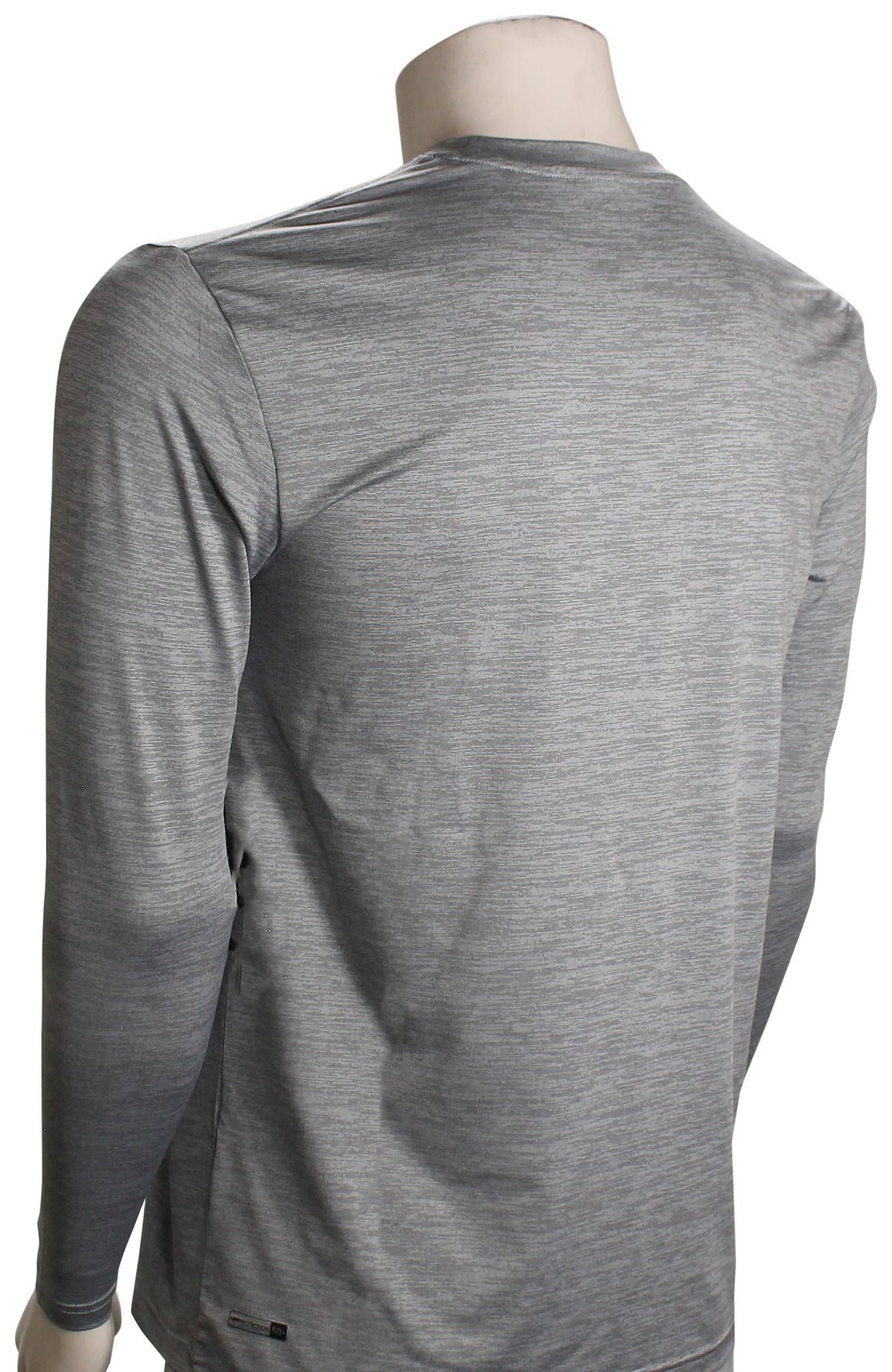 Quiksilver Hawaii LS Surf Shirt - Smoked Grey Heather – back view