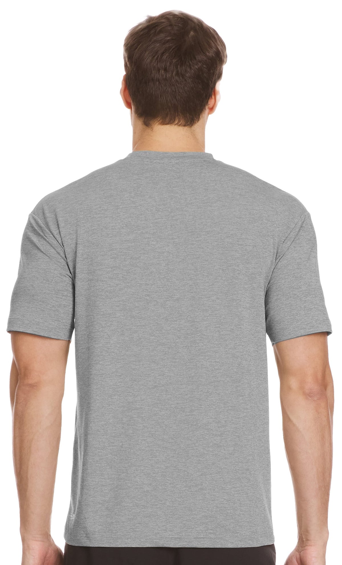 Quiksilver DNA Logo SS Surf Shirt - Smoked Grey Heather – back view