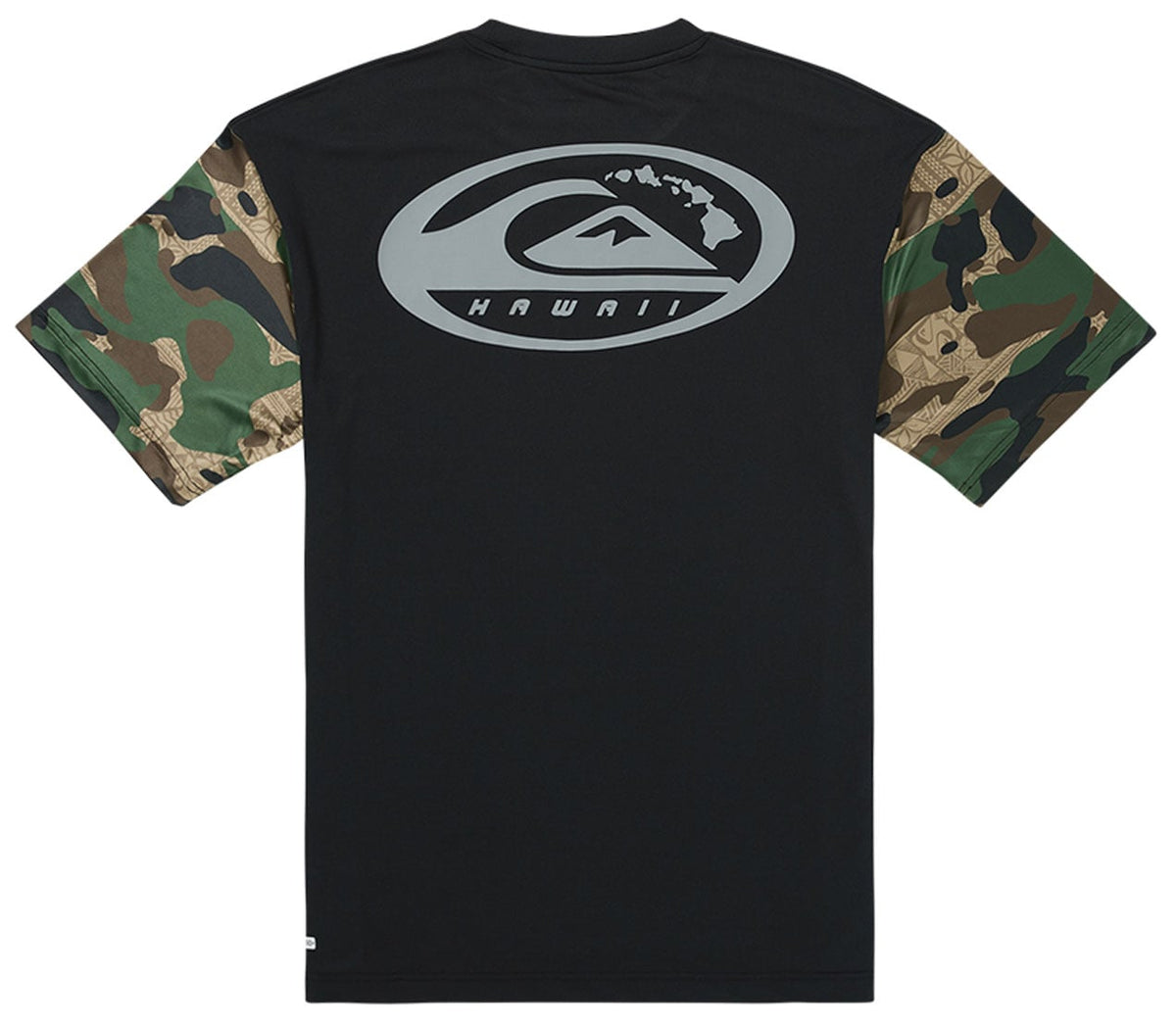 Quiksilver Hawaii Everyday SS Surf Shirt - Black Camo – back view