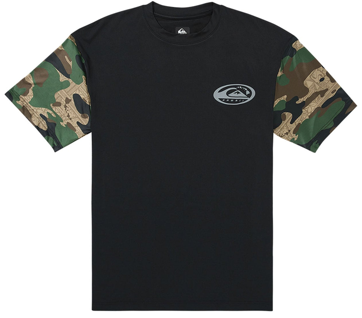 Quiksilver Hawaii Everyday SS Surf Shirt - Black Camo
