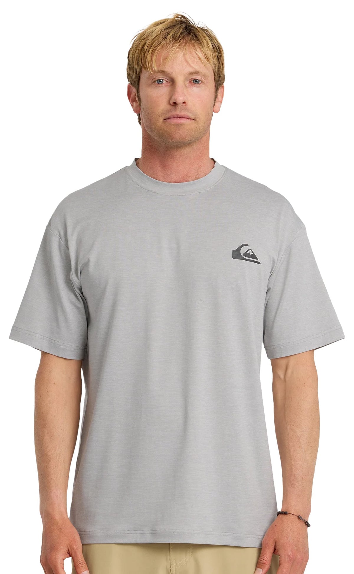 Quiksilver Everyday Men's Short Sleeve Surf Shirt - Light Grey Heather