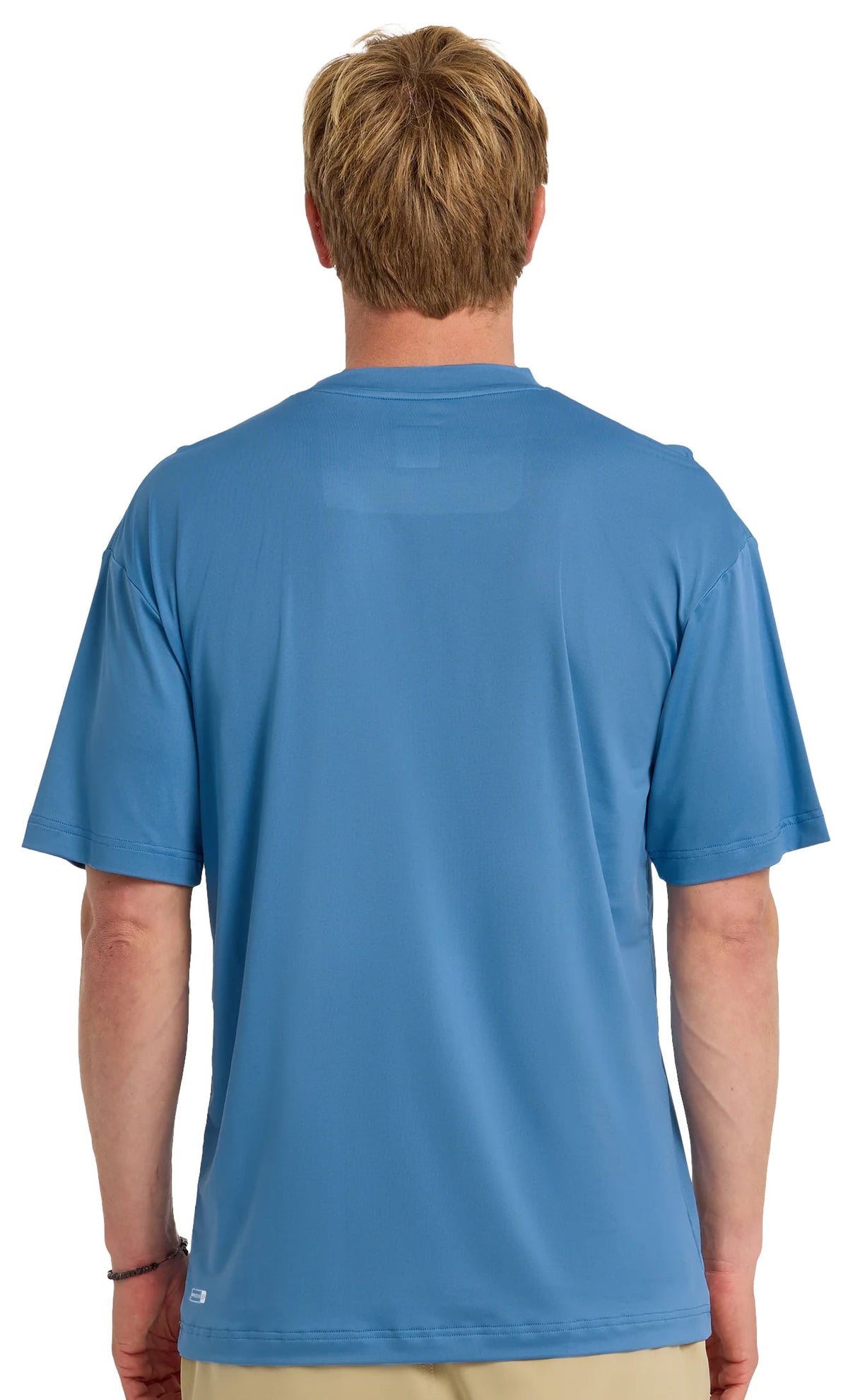 Quiksilver DNA Logo UPF 50 Men's Short Sleeve Surf Shirt - Rivera – back view