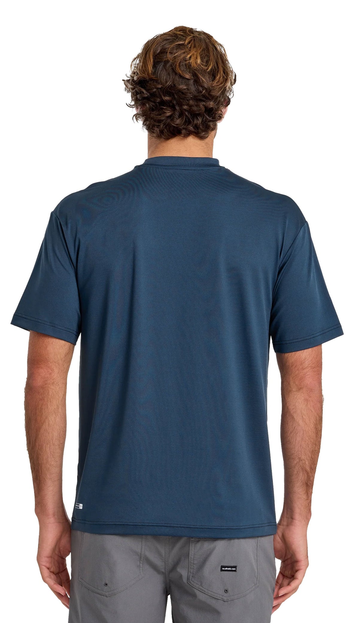 Quiksilver Everyday Men's Short Sleeve Surf Shirt - Dark Denim – back view