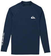Quiksilver Men’s Everyday UPF 50 Long Sleeve Rashguard - Performance Fit Surf Shirt, Navy Heather