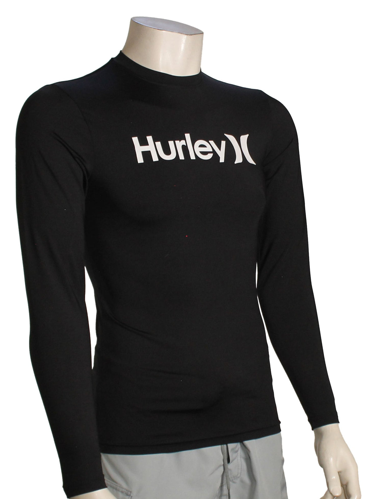 Hurley One and Only Quickdry LS Rash Guard - Black