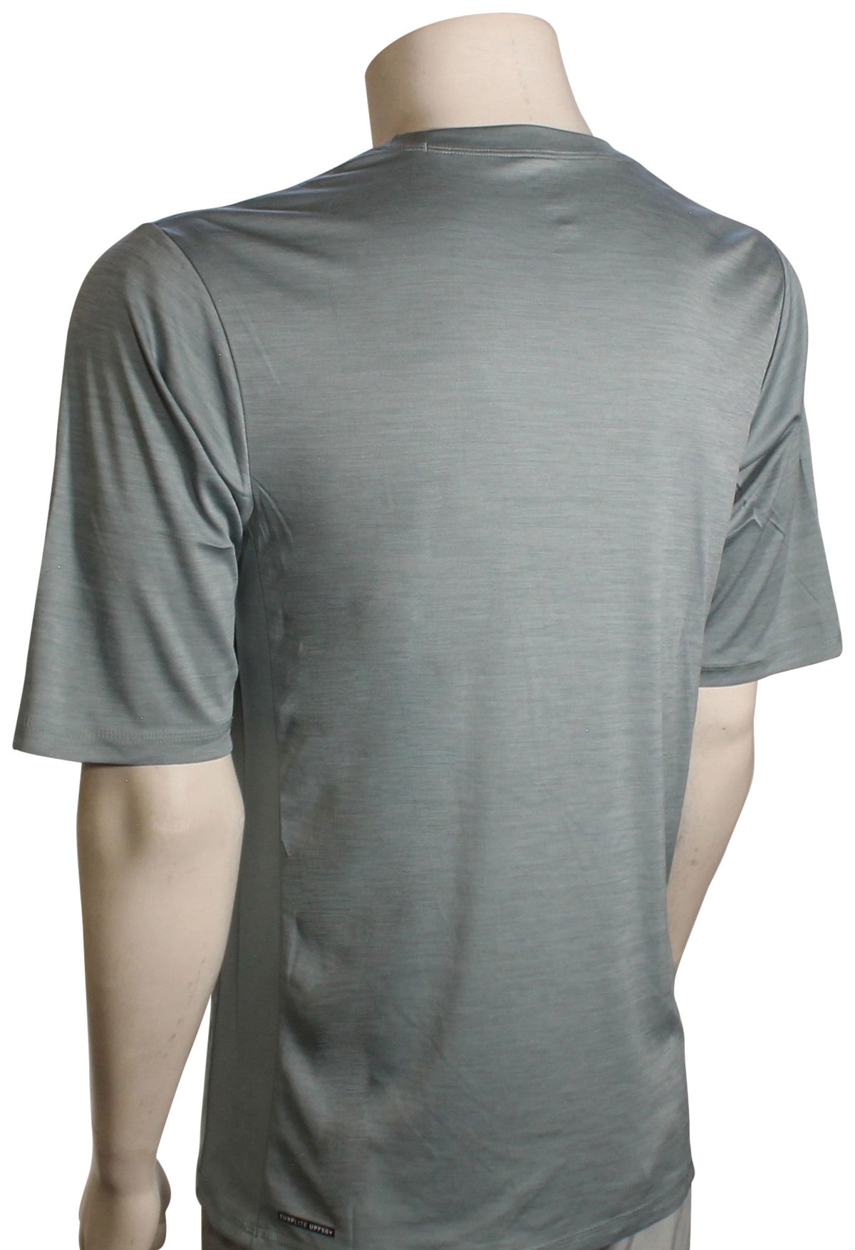 Rip Curl Dawn Patrol SS Surf Shirt - Mineral Blue Marle, back view