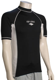 Rip Curl Fade Out SS Rash Guard - Black / White
