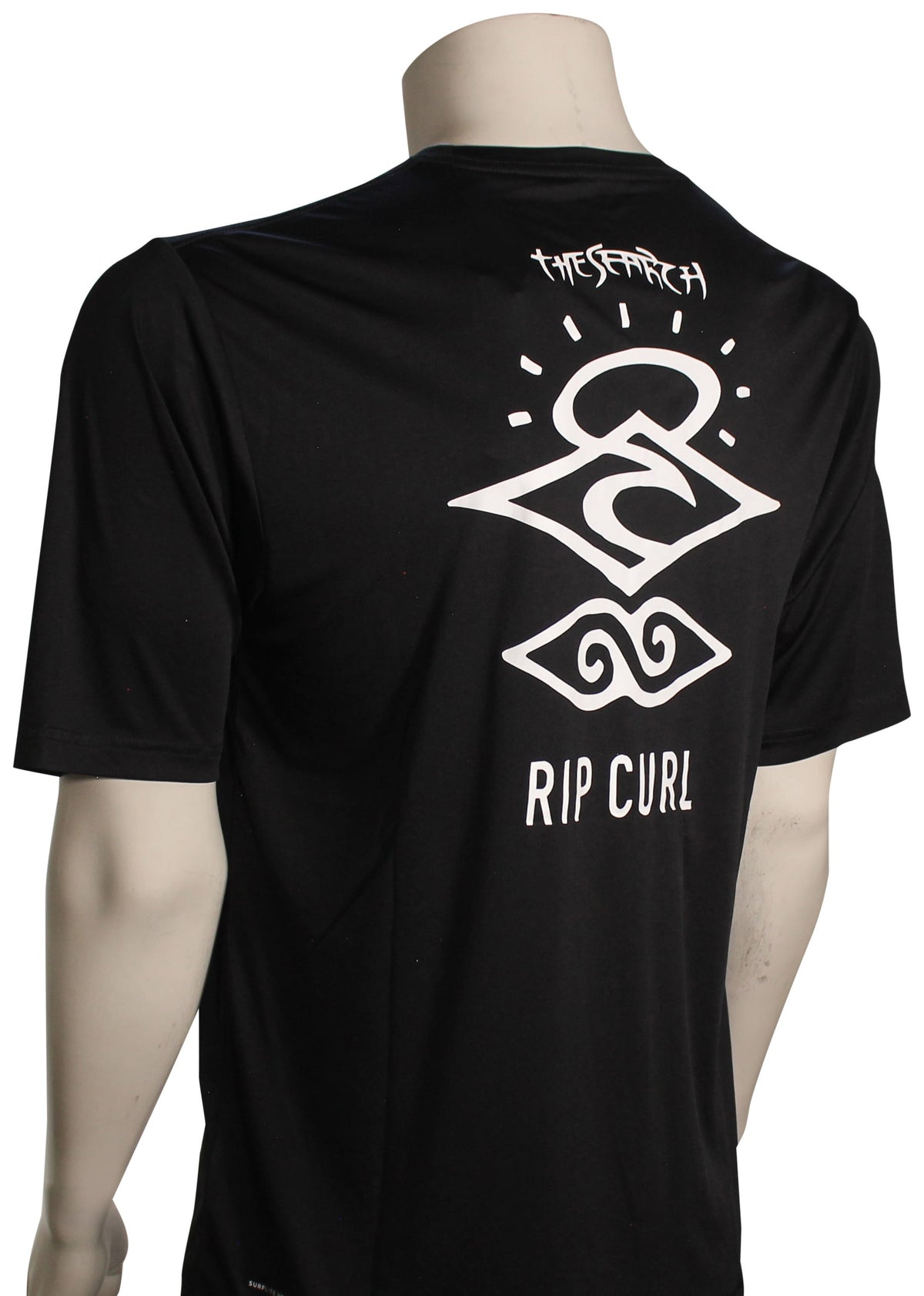 Rip Curl Icons Surflite SS Surf Shirt - Black – back view