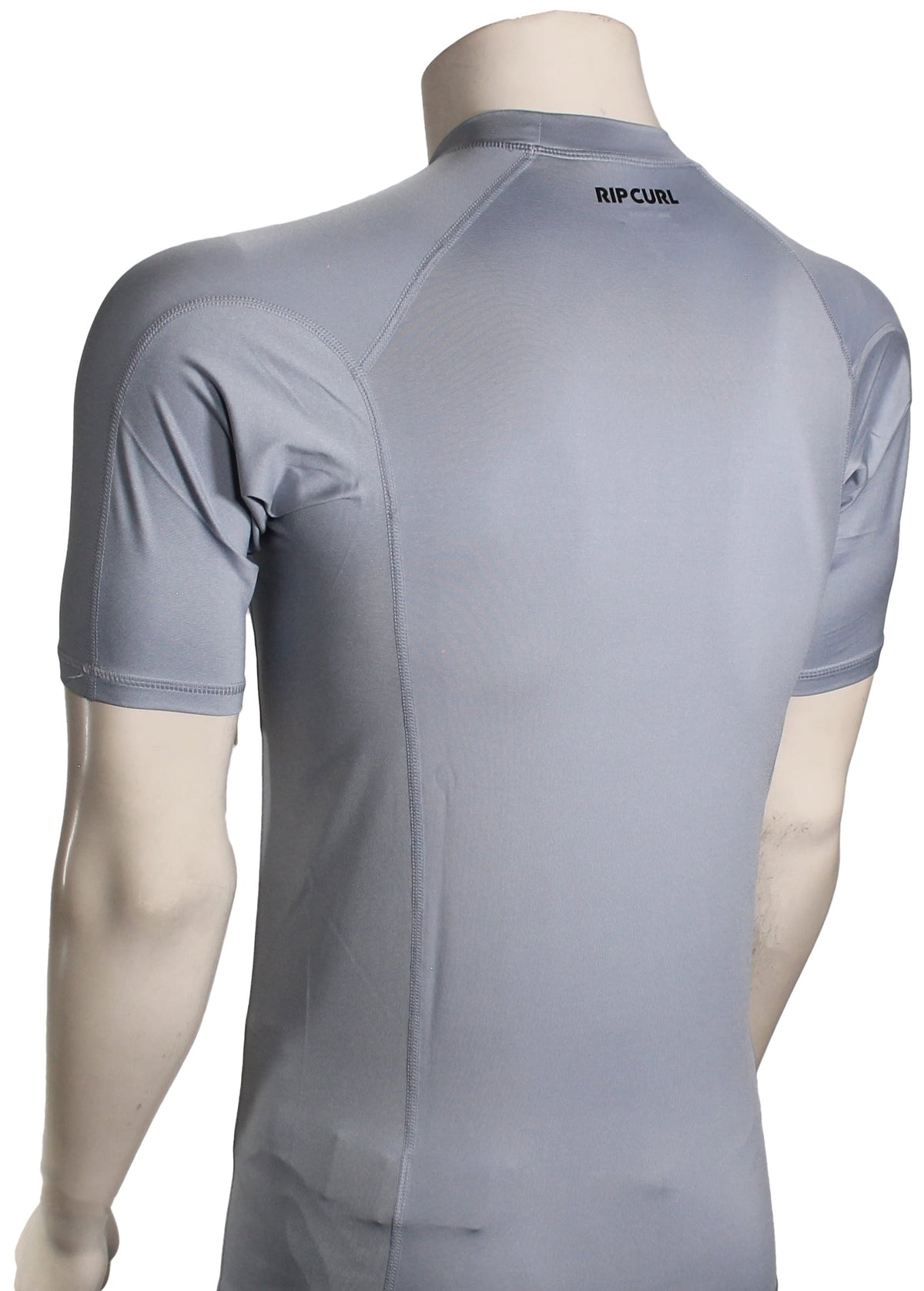 Rip Curl Waves Performance SS Rash Guard - Sparky Blue – back view