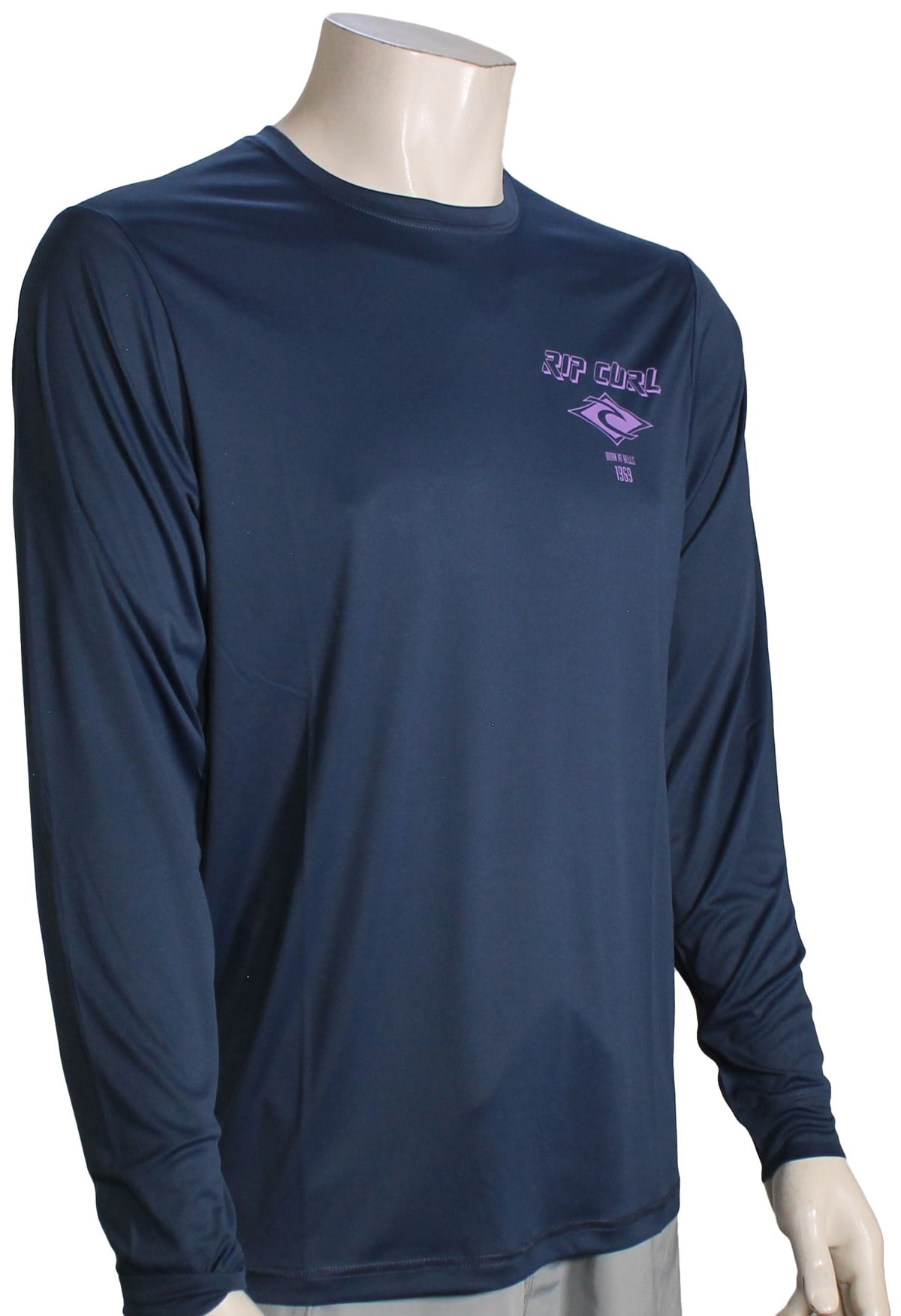 Rip Curl Icons Surflite LS Surf Shirt - Washed Navy