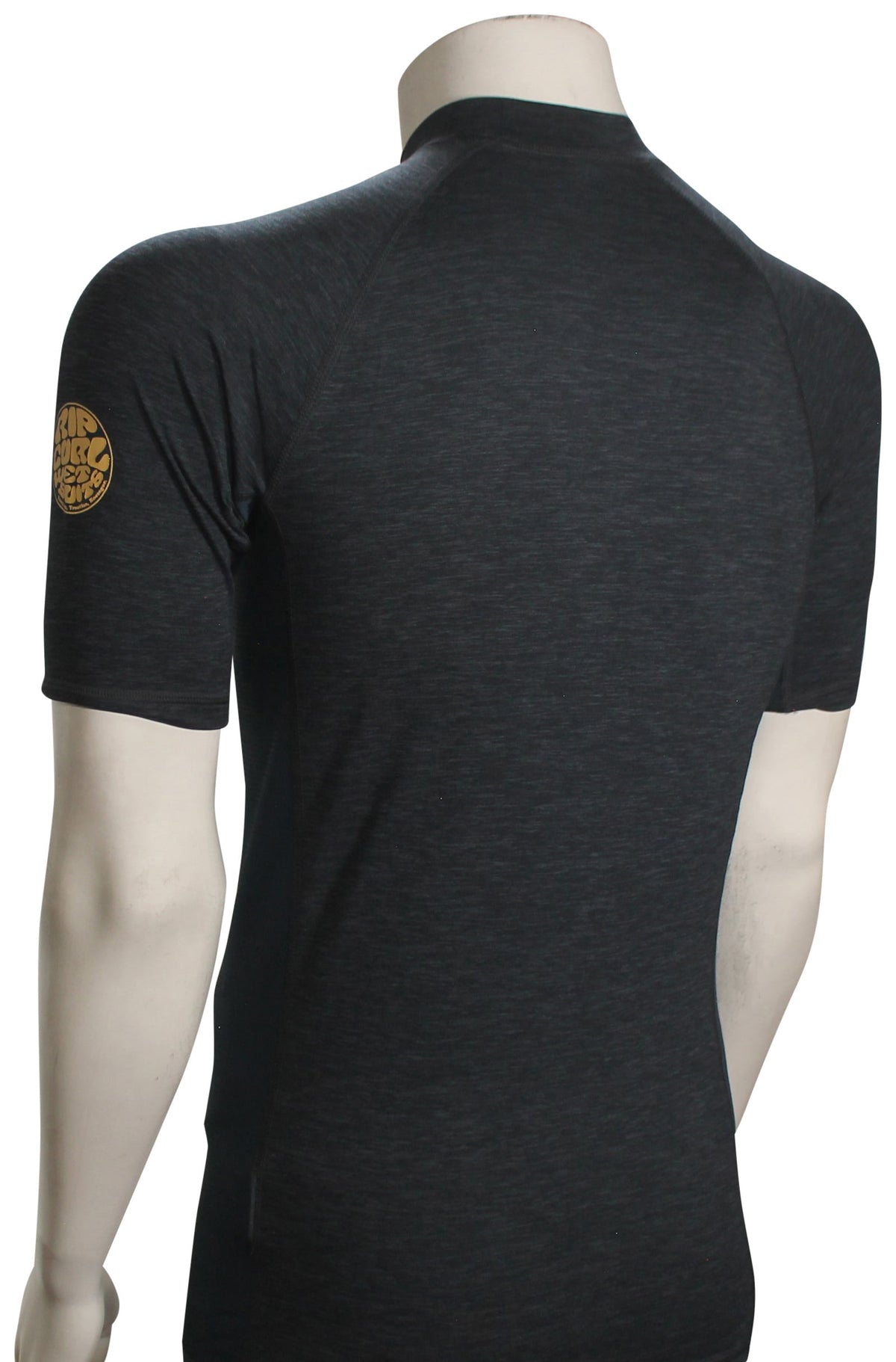 Rip Curl Dawn Patrol Performance SS Rash Guard - Navy Marle – back view