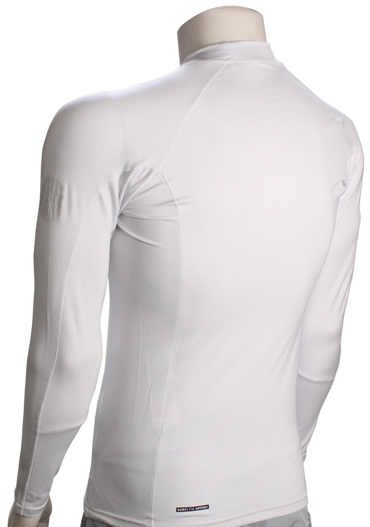 Rip Curl Search Performance LS Rash Guard - White – back view