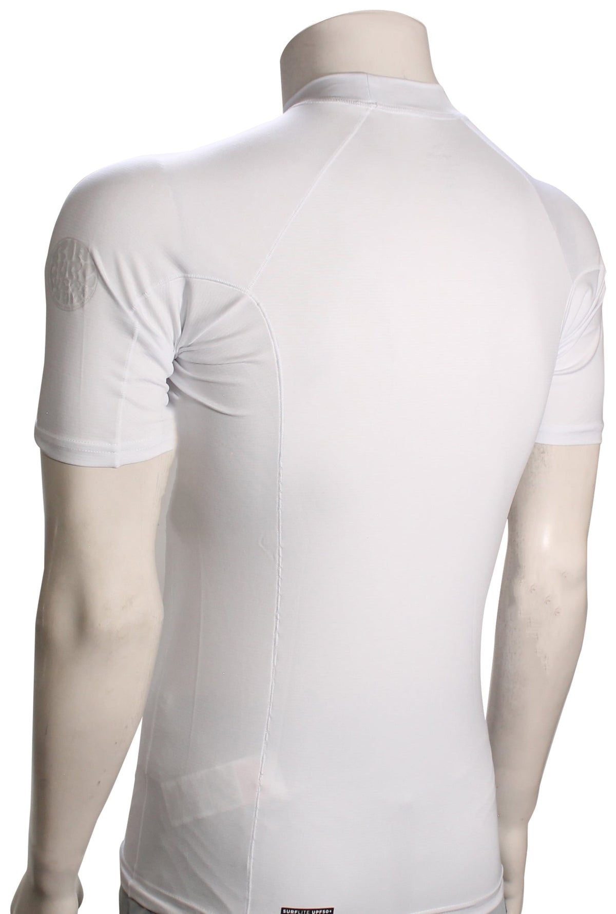 Rip Curl Search Performance SS Rash Guard - White – back view