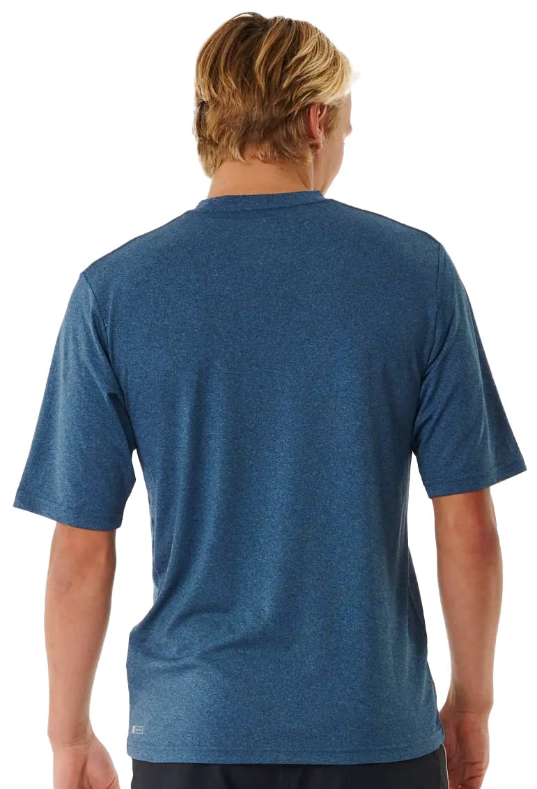 Rip Curl Stack SS Surf Shirt - Navy Marle – back view