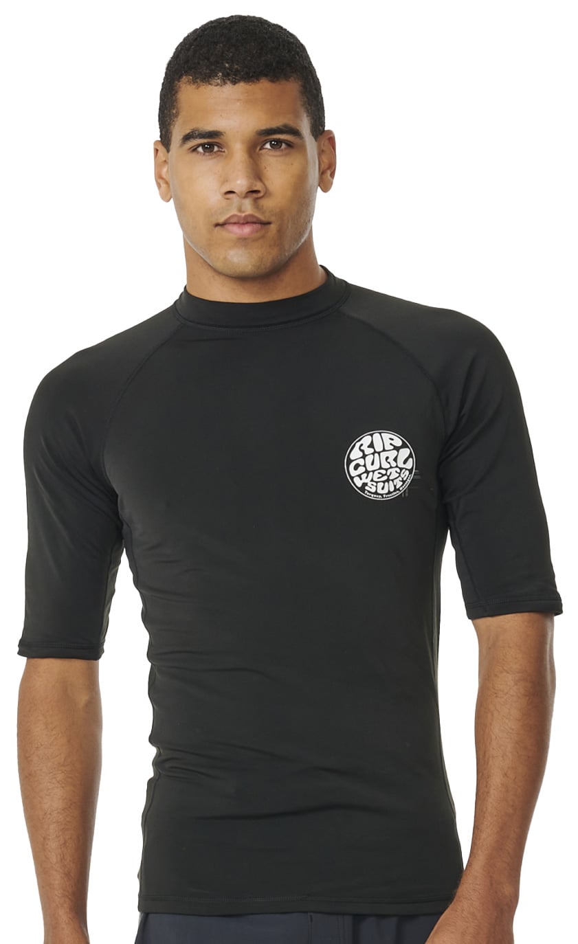 Rip Curl Icons Brushed SS Rash Guard - Black