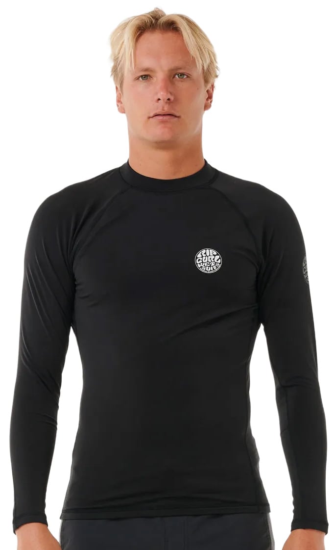 Rip Curl Icons Brushed LS Surf Shirt - Black