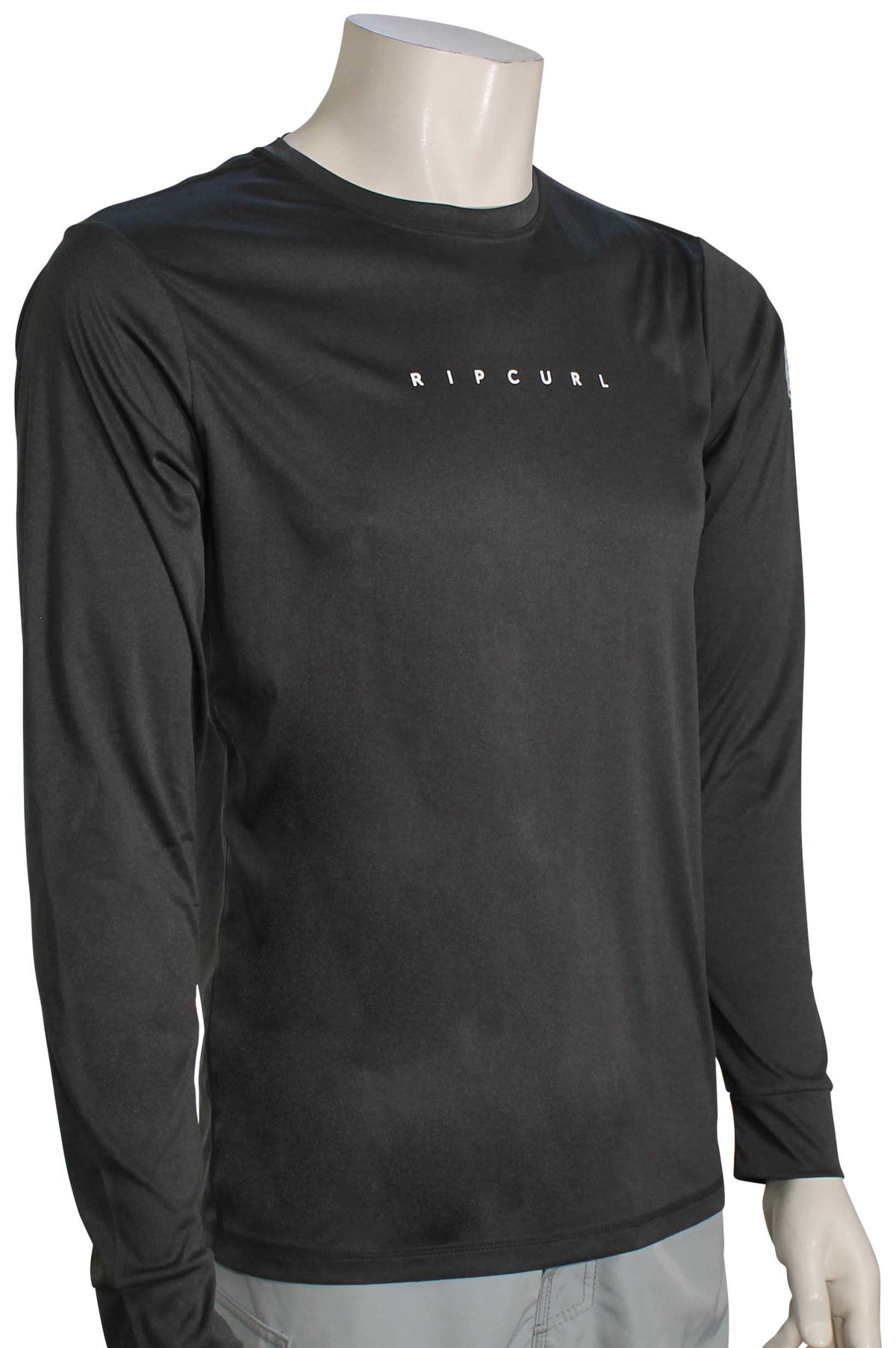 Rip Curl Dawn Patrol LS Surf Shirt - Classic Black Marle