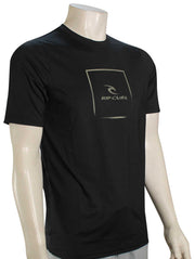 Rip Curl Corp Icon Rash Guard - Black