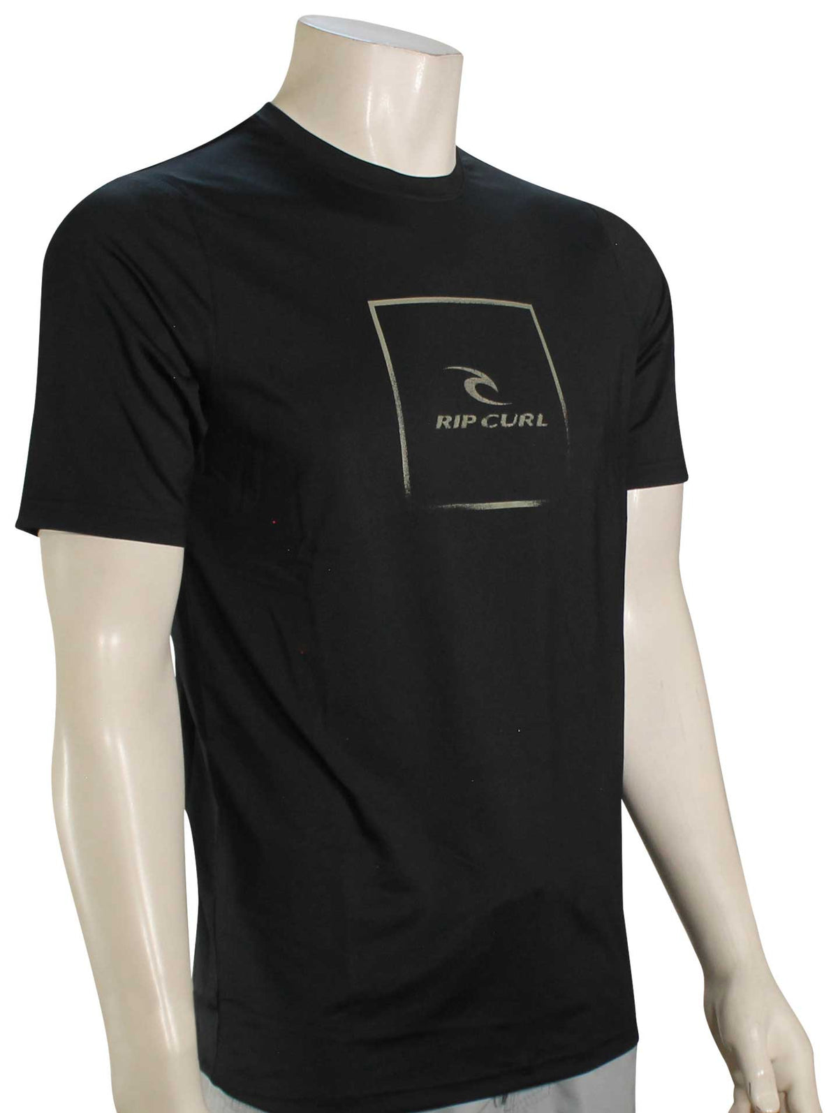 Rip Curl Corp Icon Rash Guard - Black