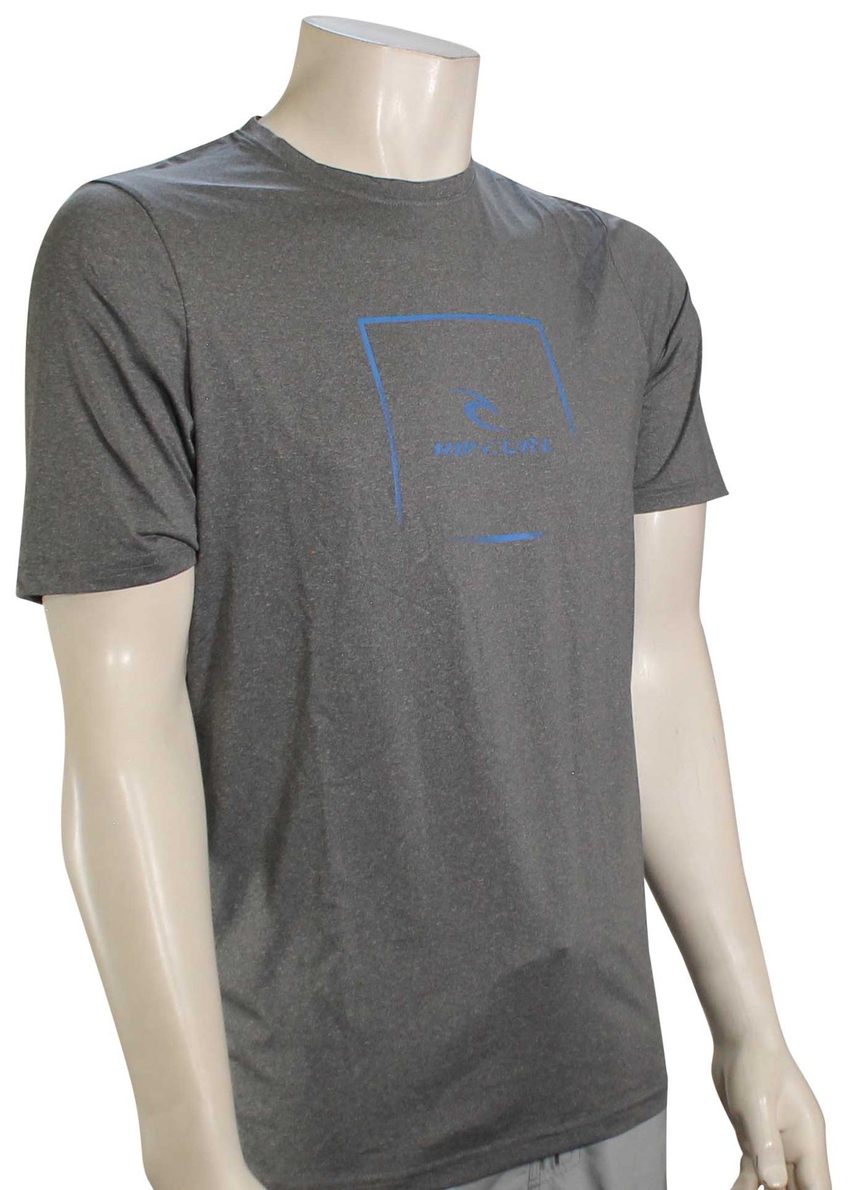 Rip Curl Corp Icon Rash Guard - Grey Marle
