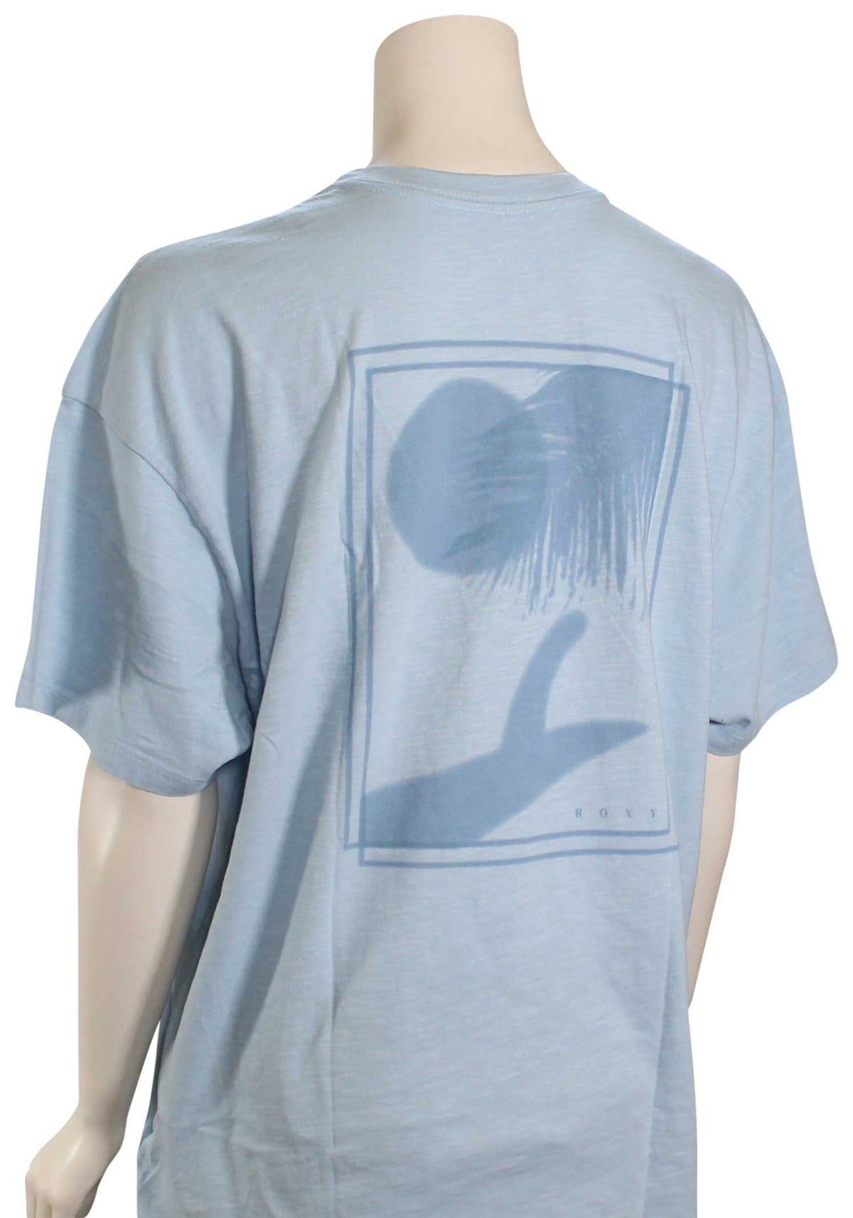 Roxy Surf Shadows Women's T-Shirt - Powder Blue – back view