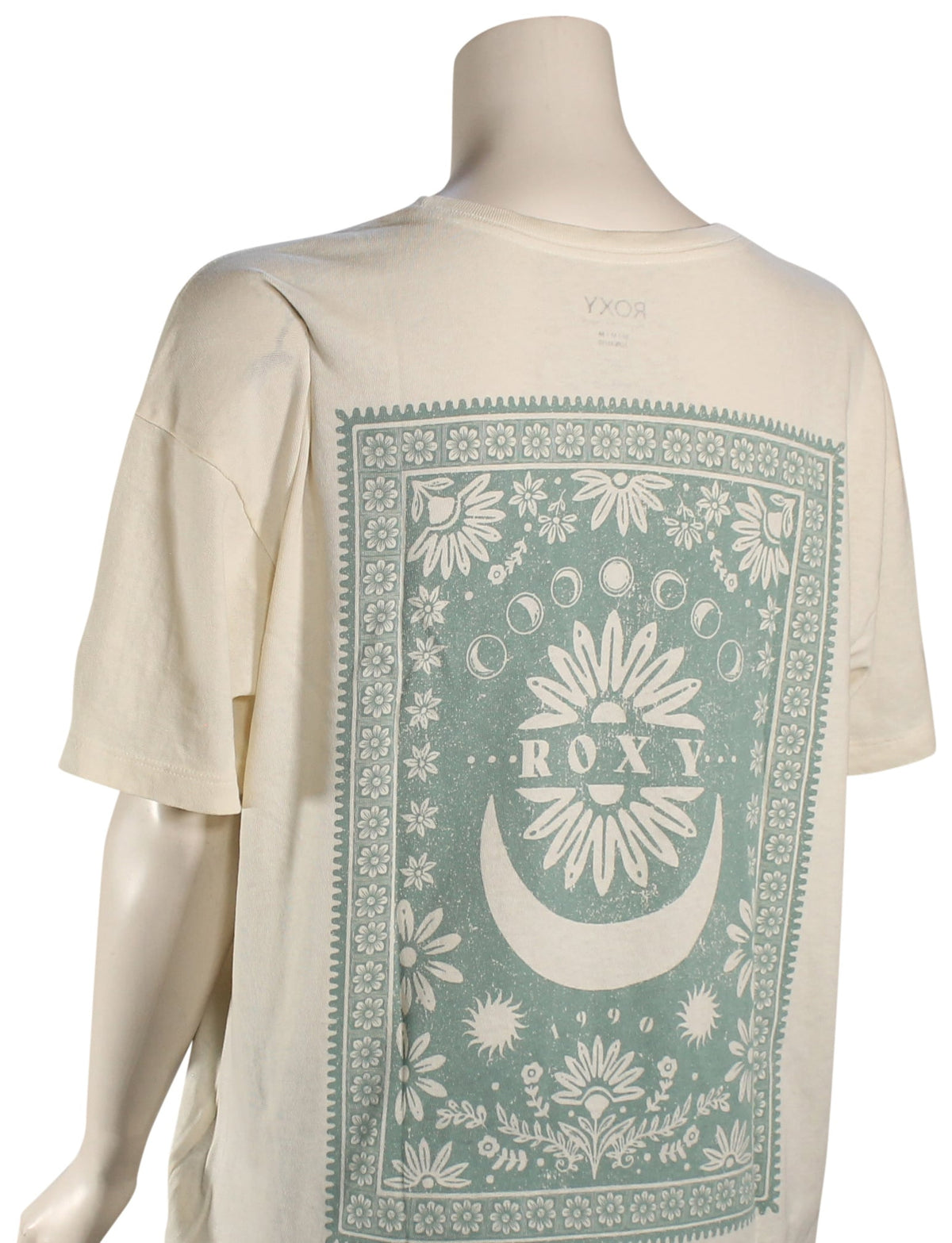 Roxy Paper Moon Women's T-Shirt - Egret – back view