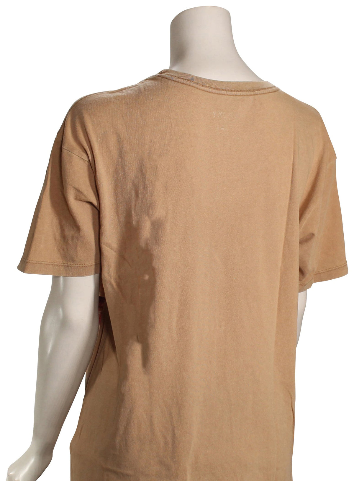 Roxy Palm Stripe Women's T-Shirt - Praline Sol Stamp – back view
