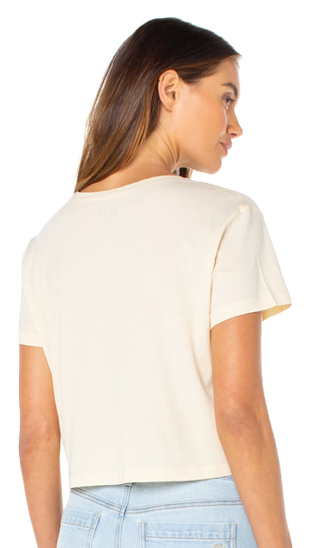 Roxy Sealife Border Women's T-Shirt - Parchment Sealife Border – back view