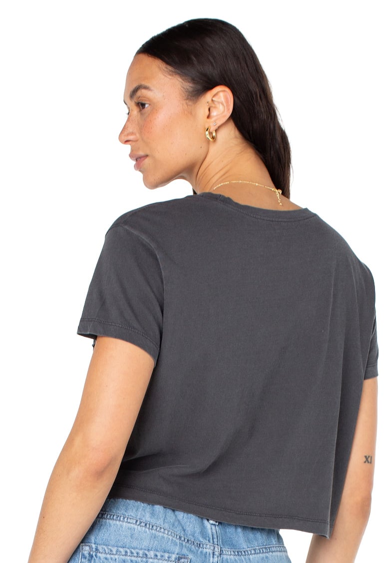 Roxy Saturn Classic Women's T-Shirt - Phantom Saturn Classic – back view