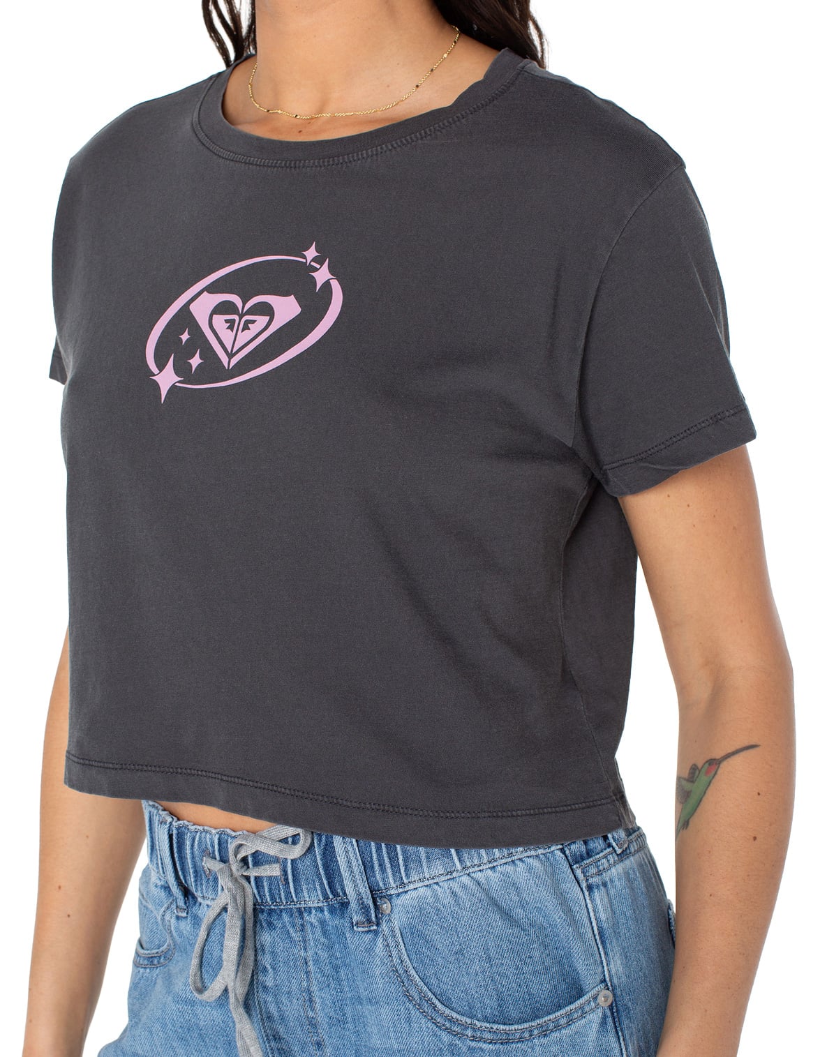 Roxy Saturn Classic Women's T-Shirt - Phantom Saturn Classic – alternate view 1