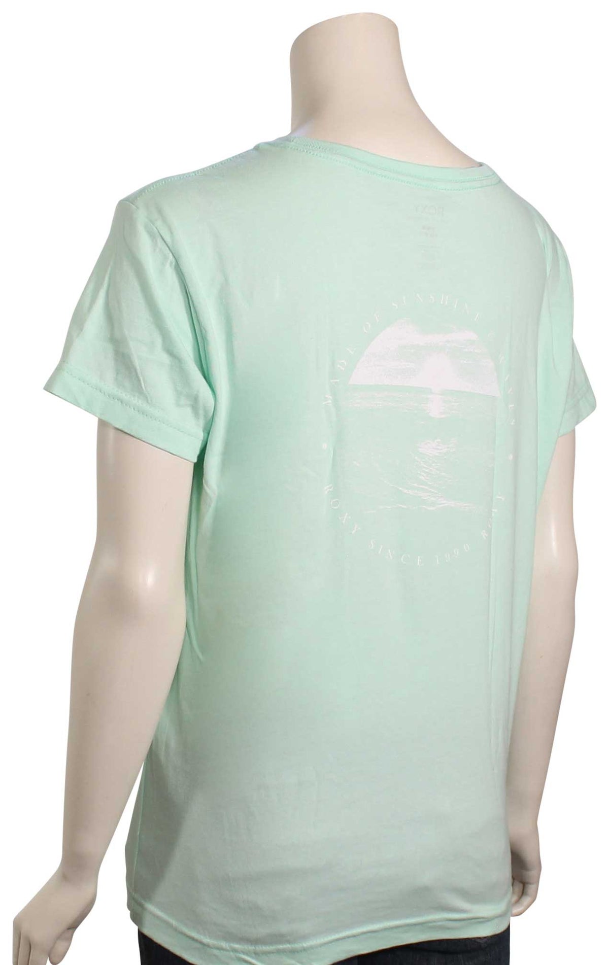 Roxy Beach Sunset Boyfriend Women's T-Shirt - Brook Green – back view