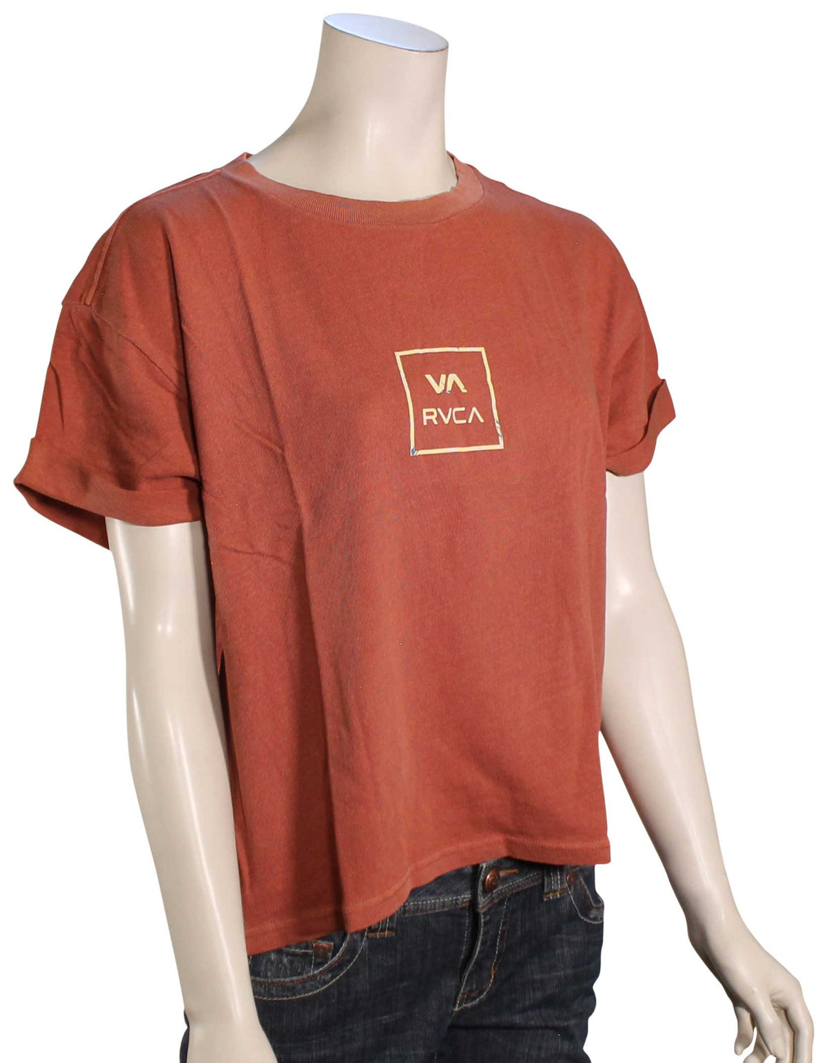 RVCA VA All The Way Roll Women's T-Shirt - Cinnamon