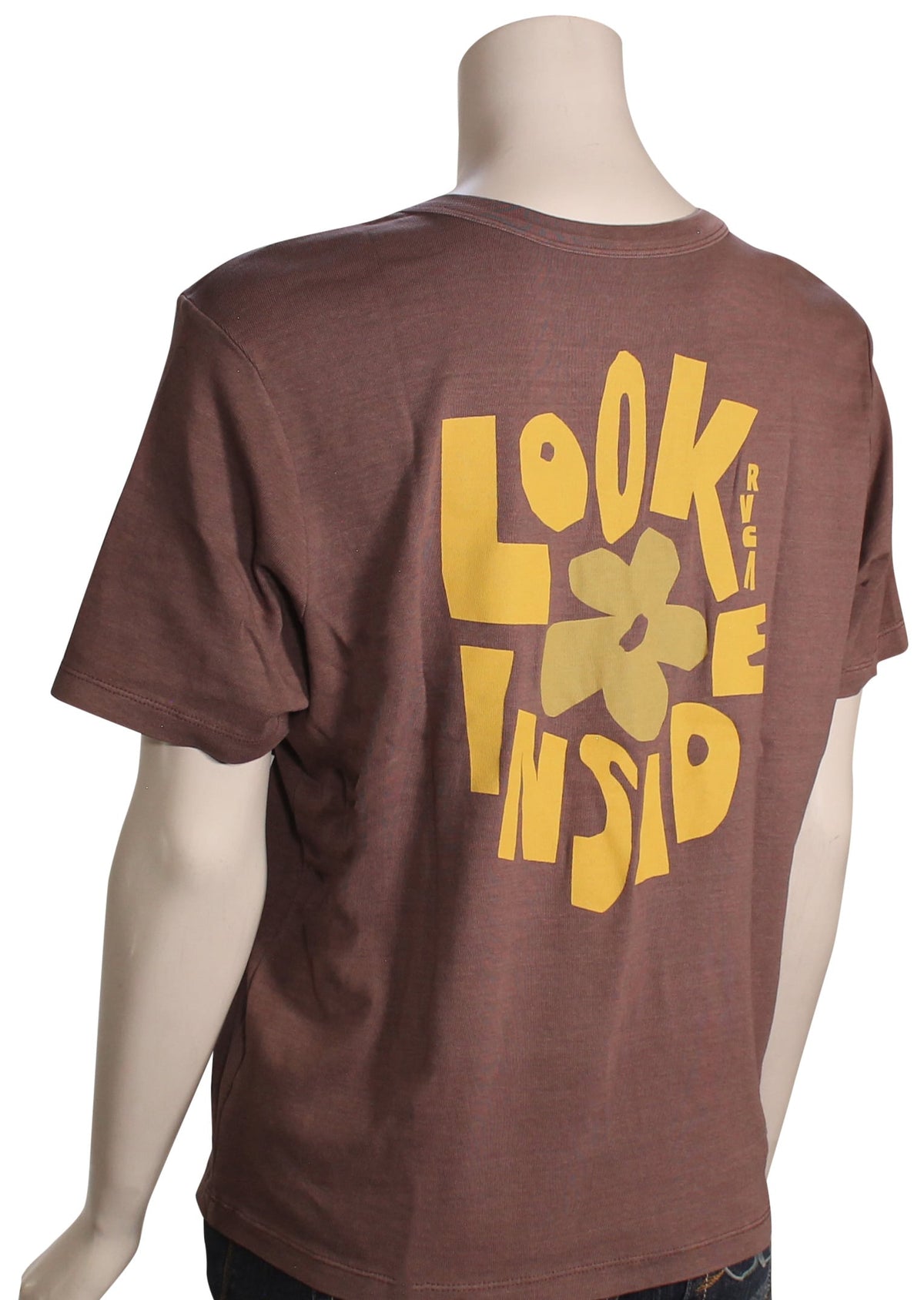 RVCA Daily Women's T-Shirt - Coffee Bean – back view