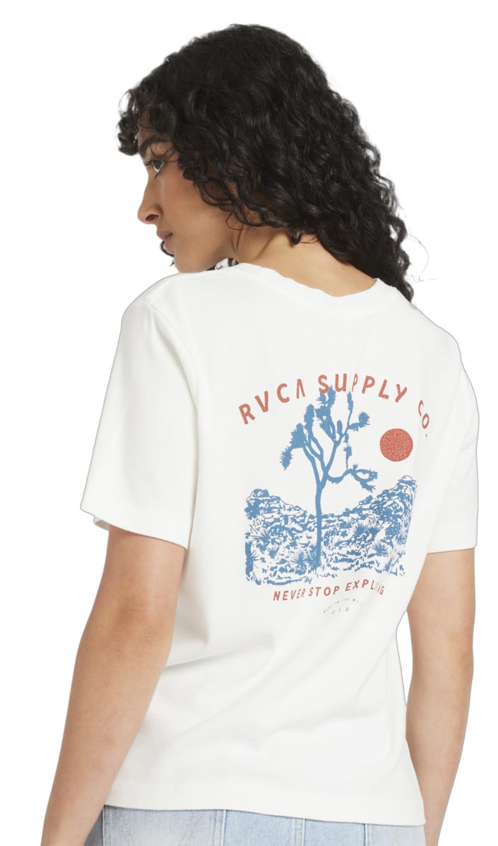 RVCA Icon Women's T-Shirt - Antique White – back view