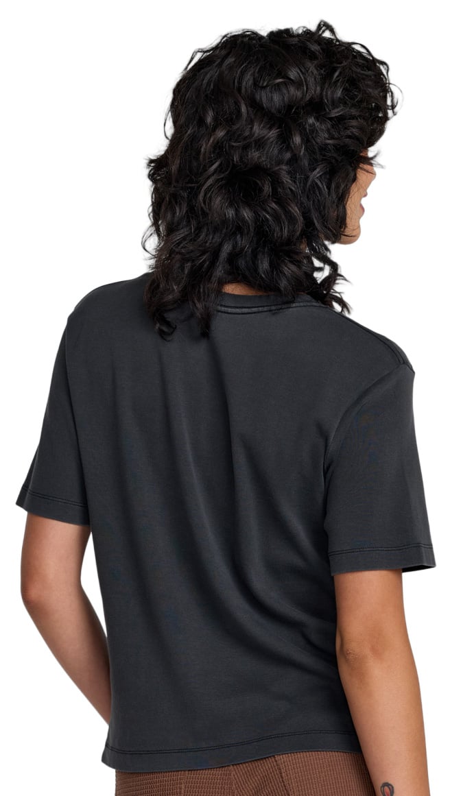 RVCA Hawaii Icon Women's T-Shirt - Washed Black – back view