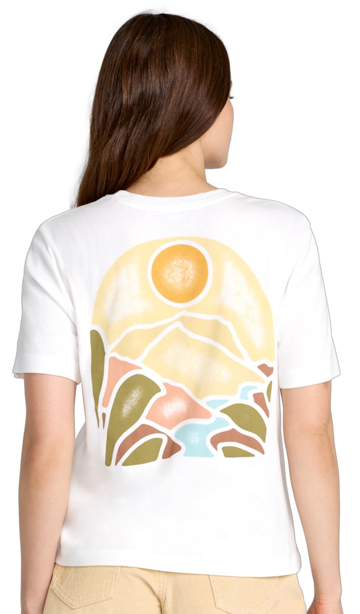 RVCA Icon Women's Short Sleeve T-Shirt - Vintage White – back view