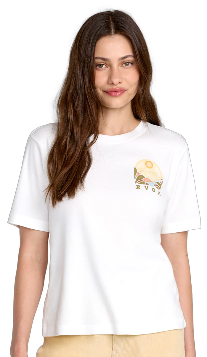 RVCA Icon Women's Short Sleeve T-Shirt - Vintage White