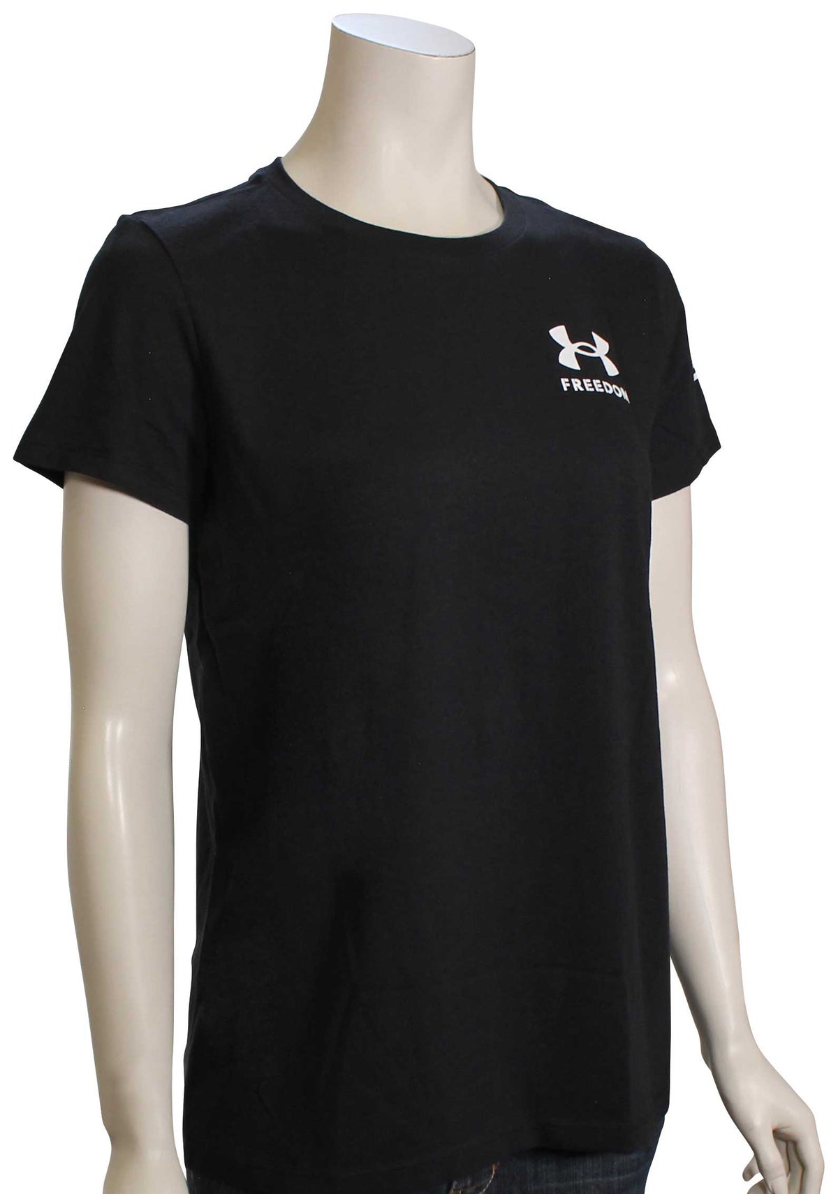 Under Armour Freedom Flag Women's T-Shirt - Black / White