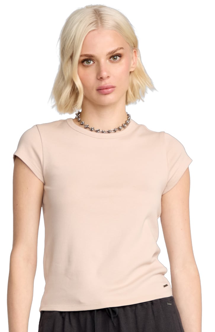 Volcom Lived In Baby Women's T-Shirt - Khakiest