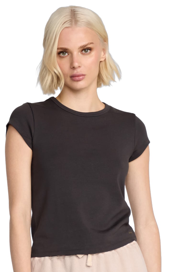 Volcom Lived In Baby Women's T-Shirt - Vintage Black