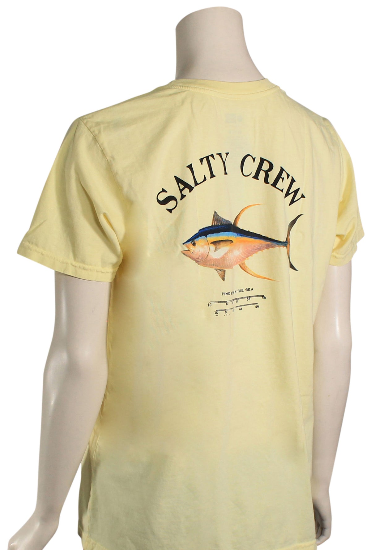 Salty Crew Ahi Mount Women's T-Shirt - Banana, back view