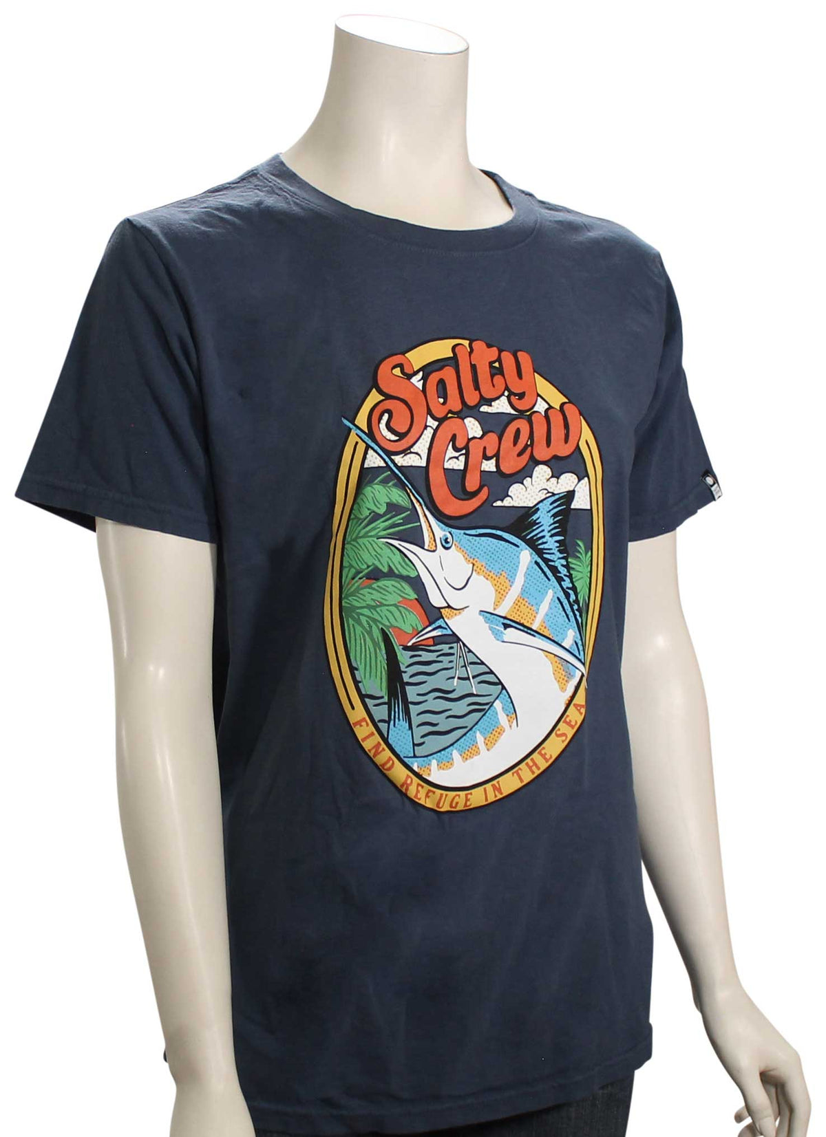 Salty Crew La Playa Women's Boyfriend T-Shirt - Denim