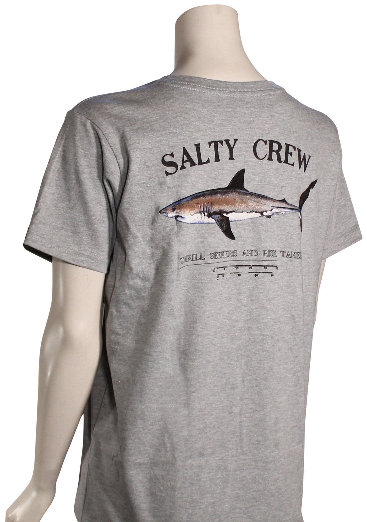 Salty Crew Bruce Women's T-Shirt - Athletic Heather – back view
